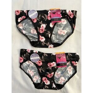 NEW Maidenform Bikini Barely There Invisible Look Panties 2 Pair DMBTBK Small